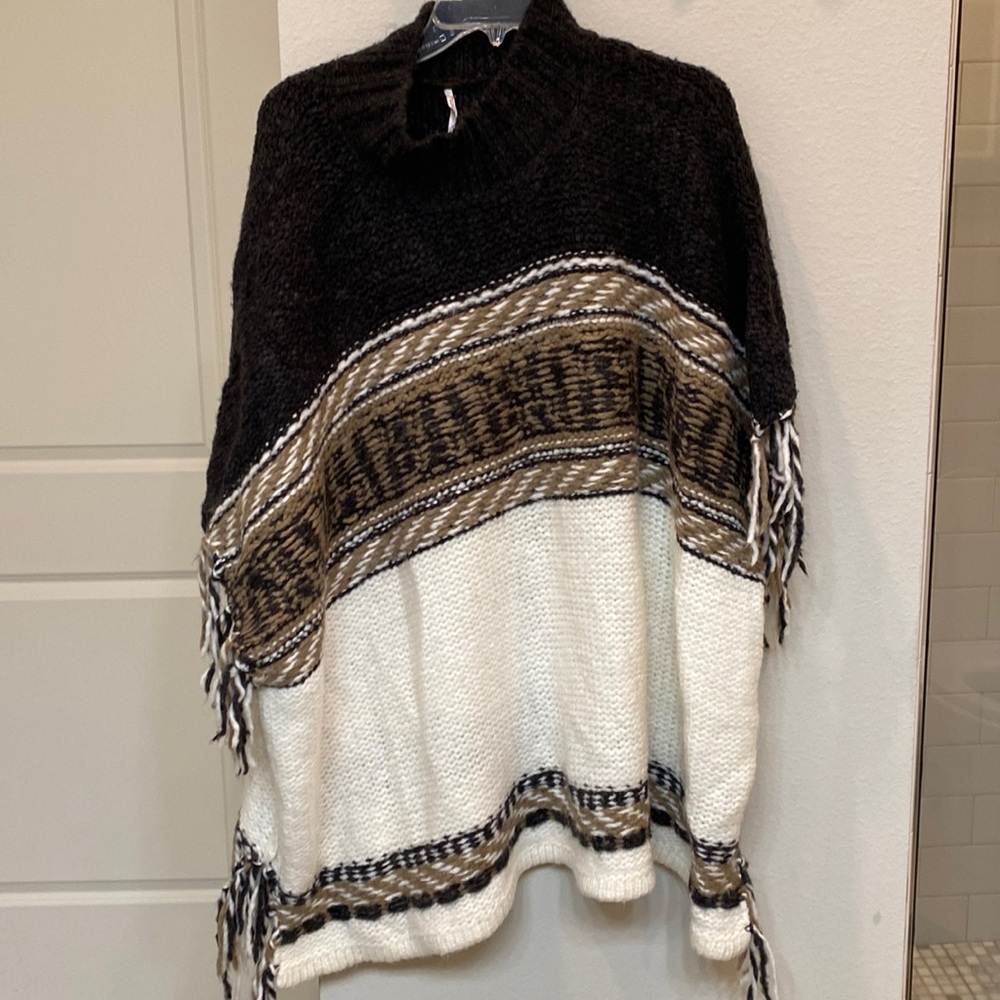 Free People oversized poncho